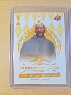 2022 Upper Deck Prominent Cuts VIP Michael Jordan Basketball Trading Card